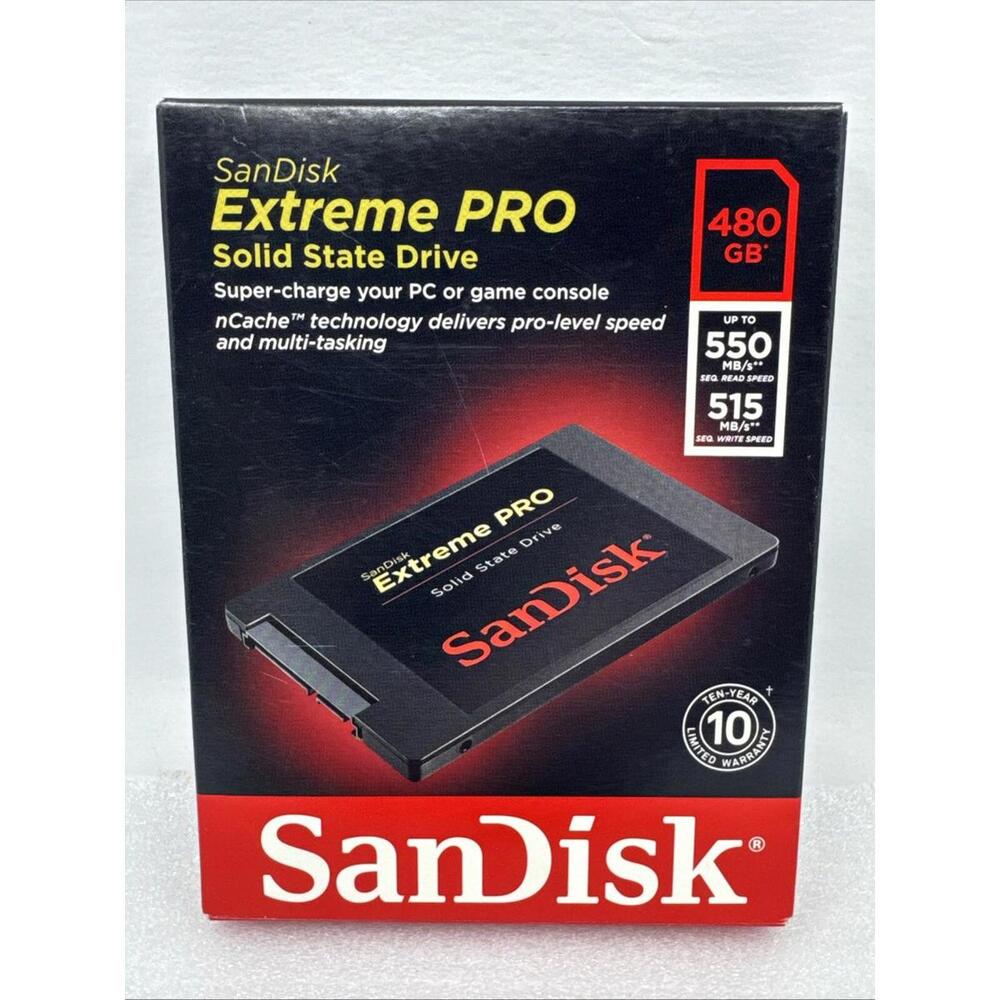 SanDisk 480GB Extreme Pro Solid State Drive SDSSDXPS-480G-G25 SSD Sealed Box